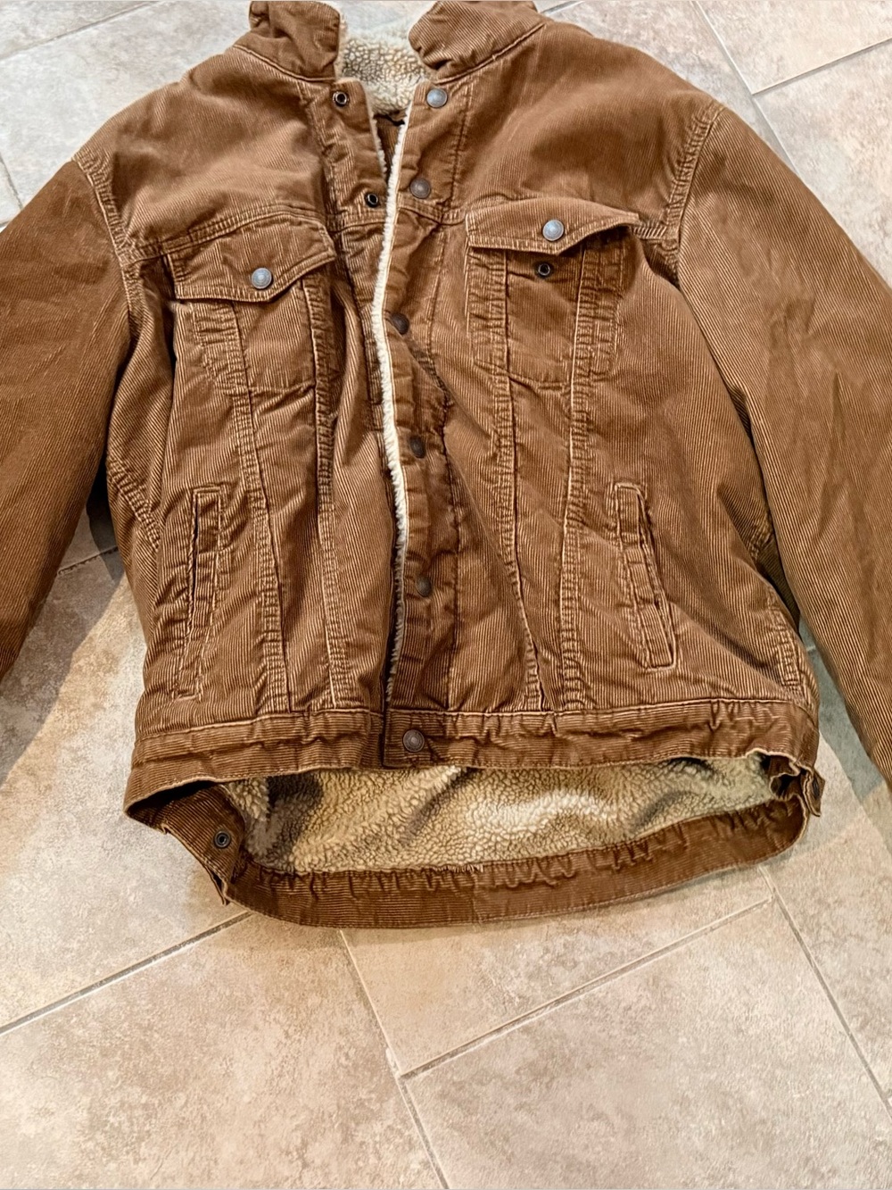 Y2K-era Gap corduroy sherpa XL Brown